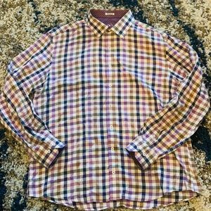Plaid colorful dress shirt
